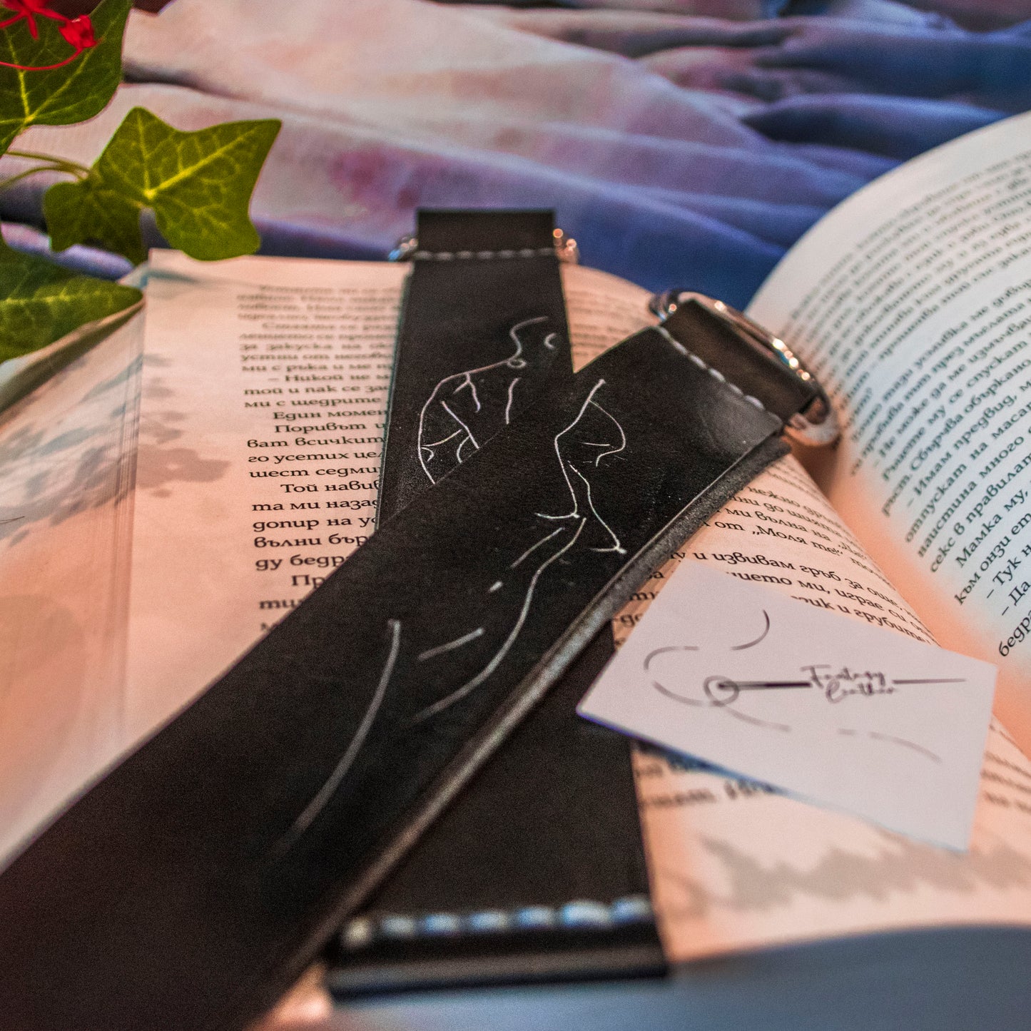 Handcrafted Leather Bookmark