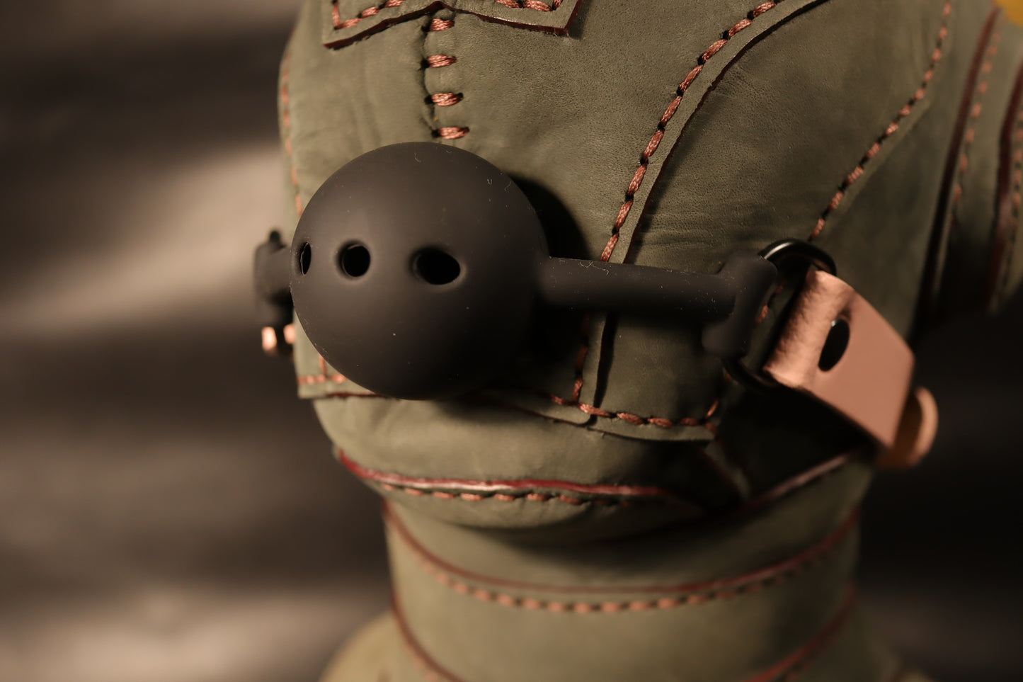 Ball Gag with Perforated Silicone Ball