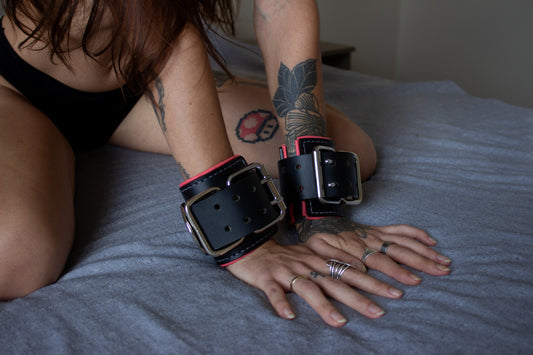 Handcrafted Leather Restraint Cuffs