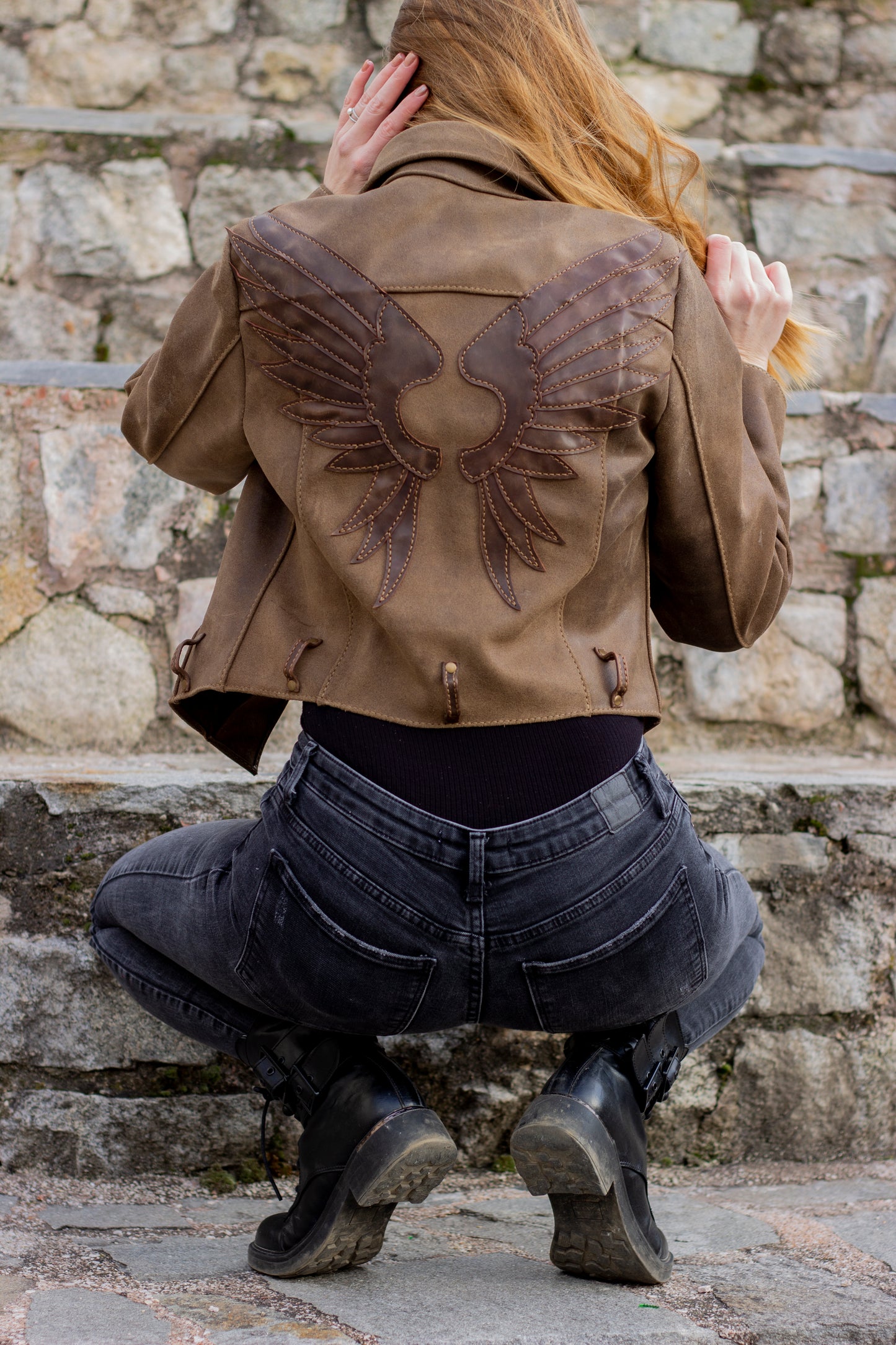 Women's leather jacket