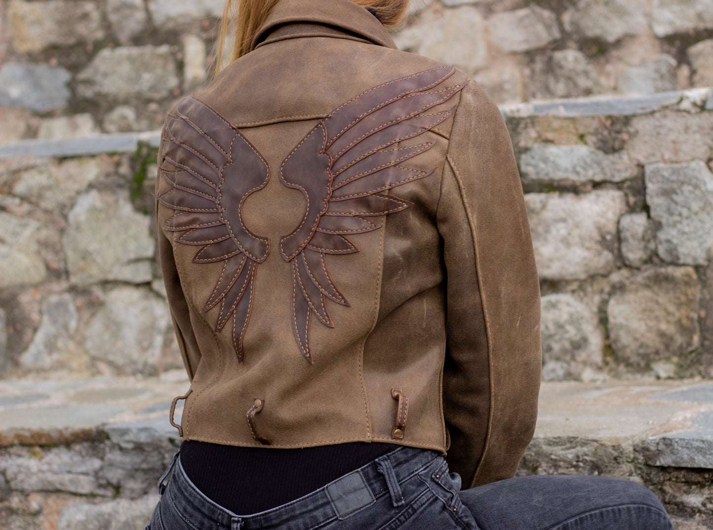 Women's leather jacket