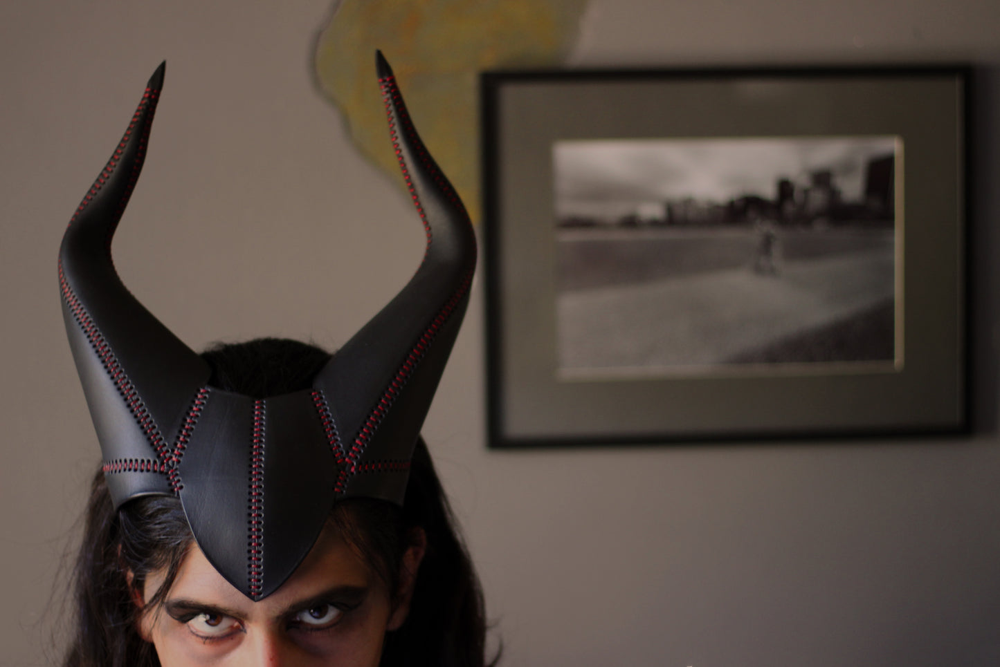 Leather Villainous Horns