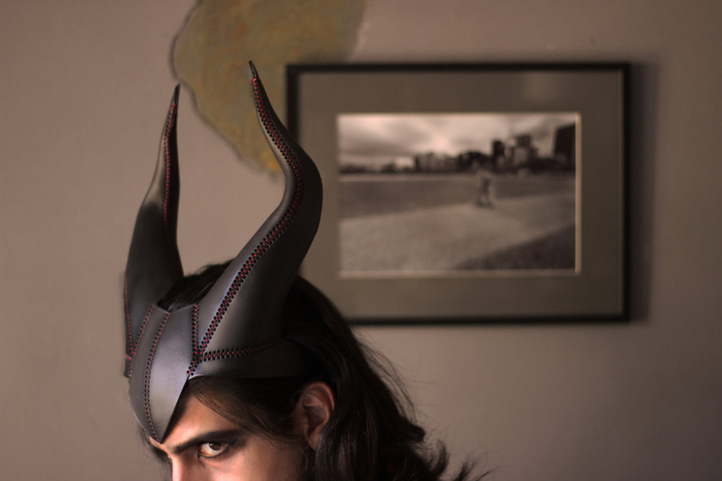 Leather Villainous Horns