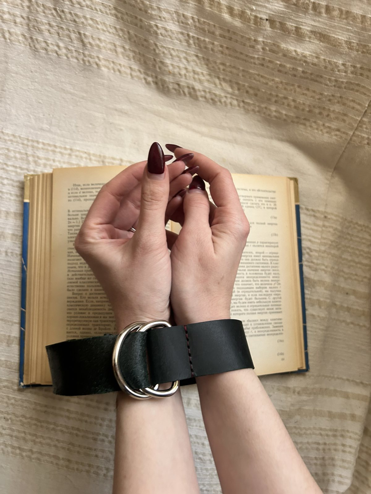 Handcrafted Leather Bookmark